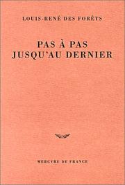 Cover of: Pas à pas jusqu'au dernier