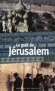 Cover of: Le Goût de Jérusalem