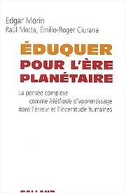 Cover of: Eduquer a l'heure planetaire