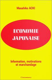 Cover of: Economie japonaise  by Masahiko Aoki
