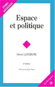 Cover of: Le droit de la ville, numéro 2, Espace et politique