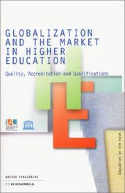 Cover of: Globalization and the Market in Higher Education by Stamenka Uvalic-Trumbic