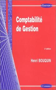 Cover of: Comptabilite de Gestion
