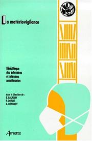 Cover of: La matériovigilance