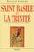 Cover of: Saint Basile et la Trinité