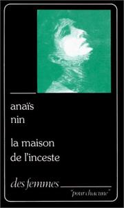 Cover of: La maison de l'inceste p