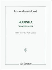 Cover of: Rodinka : Souvenirs russes