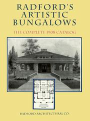 Cover of: Radford's artistic bungalows: the complete 1908 catalog