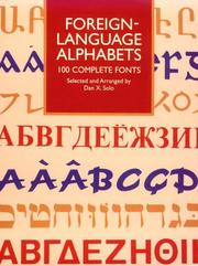 Cover of: Foreign-language alphabets: 100 complete fonts