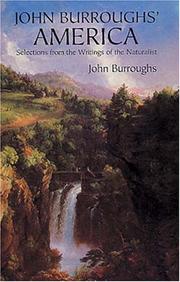 Cover of: John Burroughs' America by John Burroughs