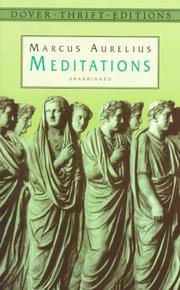 Cover of: The meditations by Marcus Aurelius