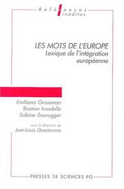 Cover of: Mots de L'Europe: Lexique de L'Integration Europeenne