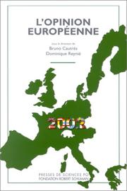 Cover of: L'Opinion européenne - 2002 by Bruno Cautrès, Dominique Reynié