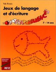 Cover of: Jeux de langage et d'écriture, 7-14 ans. Littératurbulences