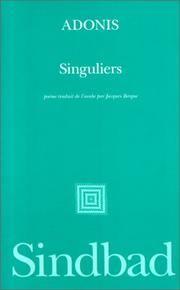 Cover of: Singuliers: Poème