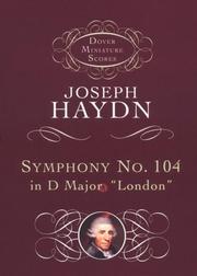 Cover of: Symphony No. 104 by Franz Joseph Haydn