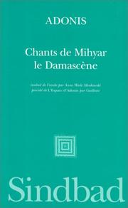 Cover of: Chants de Mihyar le Damascène