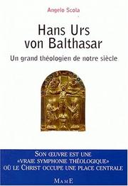 Cover of: Hans Urs von Balthasar by Angelo Scola, Angelo Scola