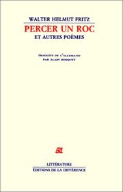 Cover of: Percer un roc et autres poèmes