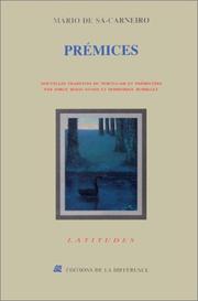 Cover of: Prémices: Nouvelles