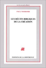 Cover of: Les récits bibliques de la création