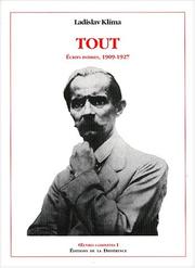 Cover of: Tout, oeuvres complètes, tome 1