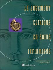 Cover of: Le jugement clinique en soins infirmiers