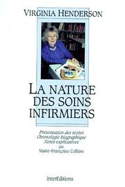 Cover of: La nature des soins infirmier