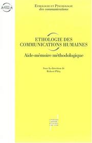 Cover of: Ethologie des communications humaines by Cosnier J.