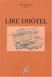 Cover of: Lire dhotel