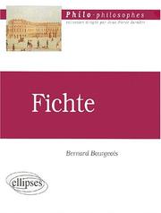 Cover of: Philosophie : Fichte