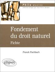 Cover of: Philosophie : l'oeuvre de Fichte