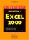 Cover of: Initiation à Excel 2000