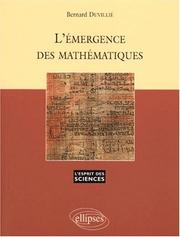 Cover of: L'émergence des mathématiques