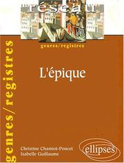 Cover of: L'épique