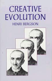 Cover of: Creative evolution by Henri Bergson