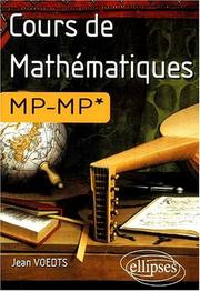 Cover of: Cours de maths mp mp* by Voedts