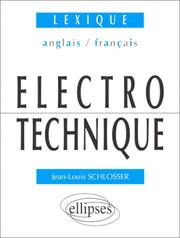 Cover of: Lexique d'électrotechnique: Anglais/français