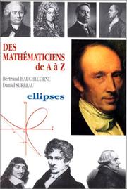 Cover of: Des mathématiciens de A à Z by Hauchecorne