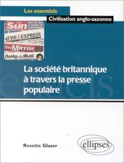 Cover of: La société britannique à travers la presse populaire