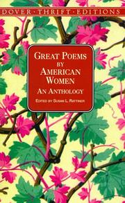 Cover of: Great Poems by American Women: An Anthology (Dover Thrift Editions)