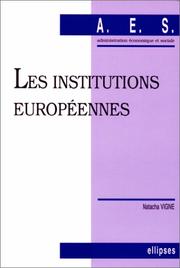 Cover of: Les institutions européennes