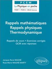 Rappels mathematiques rappels physiques thermodynamique