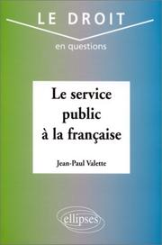 Cover of: Le Service Public à la française