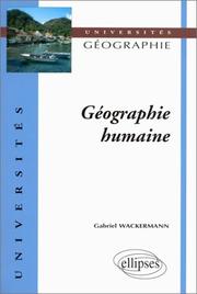 Cover of: Géographie humaine