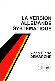 Cover of: La Version allemande systématique