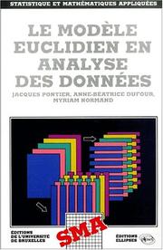 Le modèle euclidien en analyse des données by Pontier