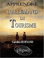 Cover of: L'allemand du tourisme