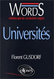 Cover of: Words universités