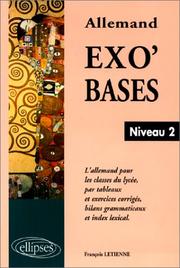Cover of: Exo'bases, niveau 2, l'allemand pour les classes de lycée by Letienne